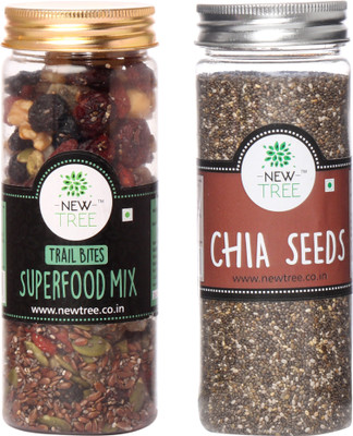New Tree Chia And Superfood Trail Mix(370 g, Plastic Bottle)