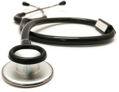 IndoSurgicals Silvery Acoustic Stethoscope(Black)