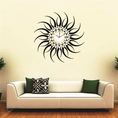 SYGA Wall Clock Sticker(Pack of 1, Black