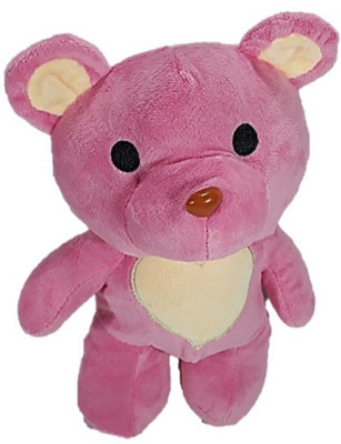 Tako bell Cute PINK Valentine Teddy Bear With Heart print - 20 cm - 20 cm(Pink)