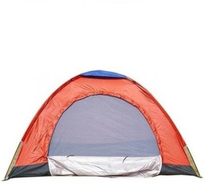 Guru Kripa TENT CAMPING - 3PRN Tent - For 3(Silver), Blue;orange