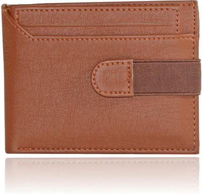 Adam Zac Men Tan Artificial Leather Wallet(7 Card Slots)