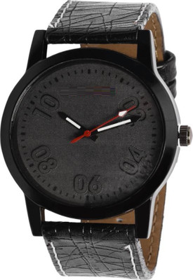 Miss Perfect Black Leather 002 watch for boys Watch - For Boys