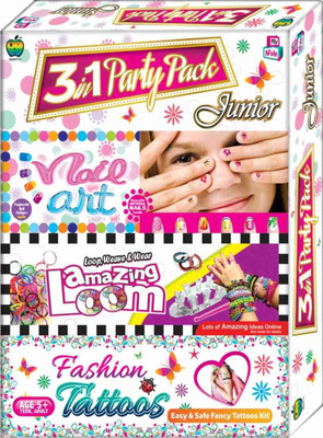 GRAPPLE DEALS 3 in 1 Party Pack Jr. Nail Art, Fashion Loom And Fashion Tattoos Pack Easy Way For Learning Weaving And Such Activities For Kids.
GRAPPLE DEALS 3 in 1 Party Pack Jr. Nail Art, Fashion Loom And Fashion Tattoos Pack Easy Way For Learning Weaving And Such Activities For Kids.