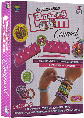 GRAPPLE DEALS Amazing Loom Connect Loop, Weave And Wear Easy Way For Learning Weaving And Such Activities For Kids.
GRAPPLE DEALS Amazing Loom Connect Loop, Weave And Wear Easy Way For Learning Weaving And Such Activities For Kids.