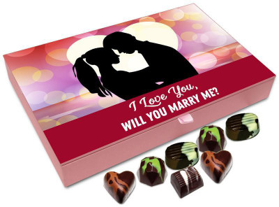 Chocholik Propose Day Gift Box - I Love You Will You Marry Me Chocolate Box - 12pc Truffles(144 g)
Chocholik Propose Day Gift Box - I Love You Will You Marry Me Chocolate Box - 12pc Truffles(144 g)
