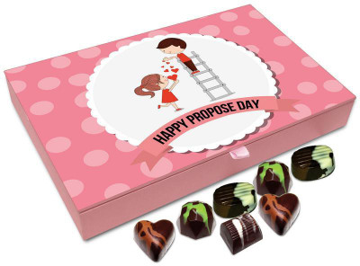 Chocholik Propose Day Gift Box - Happy Propose Day Dear Chocolate Box - 12pc Truffles(144 g)
Chocholik Propose Day Gift Box - Happy Propose Day Dear Chocolate Box - 12pc Truffles(144 g)