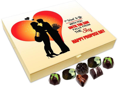 Chocholik Propose Day Gift Box - I Want To Be With You Until The Sun Falls from The Sky Chocolate Box - 20pc Truffles(240 g)
Chocholik Propose Day Gift Box - I Want To Be With You Until The Sun Falls from The Sky Chocolate Box - 20pc Truffles(240 g)