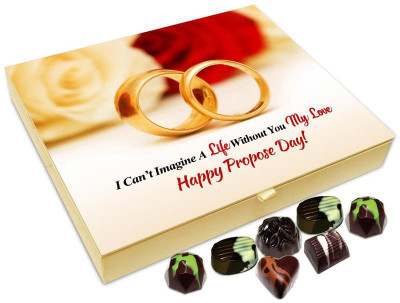 Chocholik Propose Day Gift Box - I Can't Imagine Life Without You My Love Chocolate Box - 20pc Truffles(240 g)
Chocholik Propose Day Gift Box - I Can't Imagine Life Without You My Love Chocolate Box - 20pc Truffles(240 g)