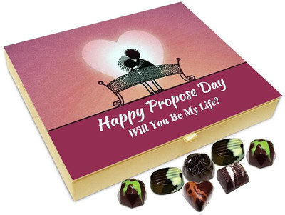 Chocholik Propose Day Gift Box - Happy Propose Day, Will You Be My Life Chocolate Box - 20pc Truffles(240 g)
Chocholik Propose Day Gift Box - Happy Propose Day, Will You Be My Life Chocolate Box - 20pc Truffles(240 g)