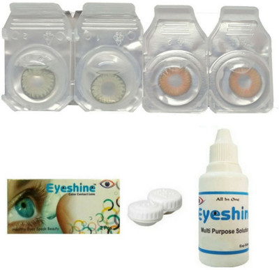 Eyeshine Green And Honey Color Contact Lens 2 Pair With Case And Solution(0 Power) Daily Contact Lens(0, GREEN, HONEY, Pack of 4)
Eyeshine Green And Honey Color Contact Lens 2 Pair With Case And Solution(0 Power) Daily Contact Lens(0, GREEN, HONEY, Pack of 4)