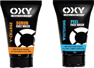 OXY V-CHARGE SCRUB+WHITENING PEEL Face Wash(50 g)