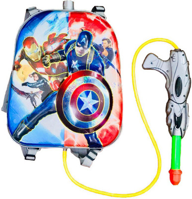 RIANZ Cartoon Avenger Backpack Water Gun Holi Pressure Water Gun Pichkari Tank Summer Beach Water Blaster Baby Toys Shooting Spray, Color May Vary(Multicolor)
RIANZ Cartoon Avenger Backpack Water Gun Holi Pressure Water Gun Pichkari Tank Summer Beach Water Blaster Baby Toys Shooting Spray, Color May Vary(Multicolor)