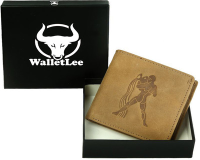 WalletLee Men Tan Genuine Leather Wallet(5 Card Slots)