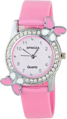 SPINOZA Pink diamond studded attractive butterfly stylish women Watch - For Girls
SPINOZA Pink diamond studded attractive butterfly stylish women Watch - For Girls