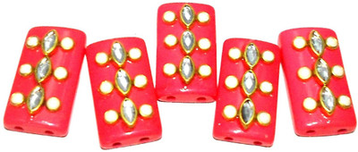 GOELX Designer Flat Rectangle Beads with Mounted Kundans and Pearls For Jewelry Designing, Decorations and Craftworks - RosePink
GOELX Designer Flat Rectangle Beads with Mounted Kundans and Pearls For Jewelry Designing, Decorations and Craftworks - RosePink