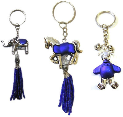 MM Set of 3 Fashionable Blue Keychain 1 Standing Teddy 1 Elephant and 1 Horse Premium Charm Pendant Key Chain Key Chain
MM Set of 3 Fashionable Blue Keychain 1 Standing Teddy 1 Elephant and 1 Horse Premium Charm Pendant Key Chain Key Chain