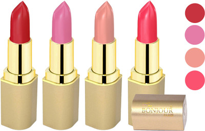 Nailbow Bonjour Paris Soft Creame Matte Lipstick(Cherry-New Pink-Light Nude-Baby Pink, 16.8 g)
Nailbow Bonjour Paris Soft Creame Matte Lipstick(Cherry-New Pink-Light Nude-Baby Pink, 16.8 g)