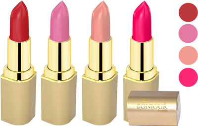 Nailbow Bonjour Paris Soft Creame Matte Lipstick(Cherry-New Pink-Light Nude-Hot Pink, 16.8 g)
Nailbow Bonjour Paris Soft Creame Matte Lipstick(Cherry-New Pink-Light Nude-Hot Pink, 16.8 g)