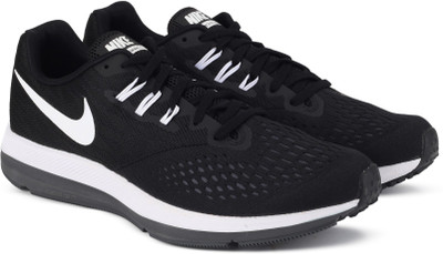 Nike WMNS NIKE ZOOM WINFLO 4 Running Shoes For Women(Black, Black/white-dark grey