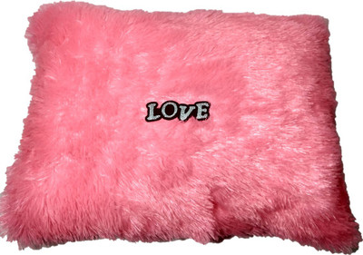 RG TRADERS BEAUTIFUL DESIGNED PILLOW - 16 cm(Pink)