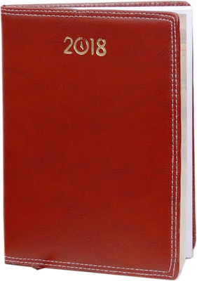 Ananda Sales B5 Diary(TAN COLOR LEATHERETTE 2018 DIARY, Tan)