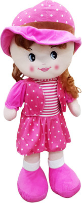 ShopMeFast Soft Pink Doll Soft Toy - 64 Cms. Long(Pink)