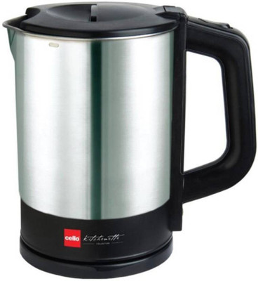 Cello Quick Boil 900 Electric Kettle (1 L, Black, Silver) Electric Kettle(1, Black, Silver)
Cello Quick Boil 900 Electric Kettle (1 L, Black, Silver) Electric Kettle(1, Black, Silver)