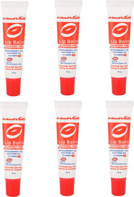 MEDIVAID FORMULATION Aloevera With Strawberry Lip Balm Pack Of 6(10 g)