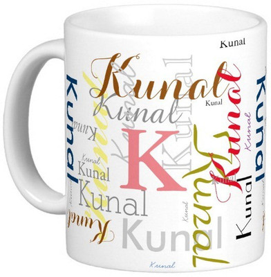 Exoctic Silver KUNAL X06 Ceramic Mug(330 ml), Multicolor