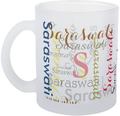 Exoctic Silver Saraswati Ceramic Mug(330 ml), Multicolor