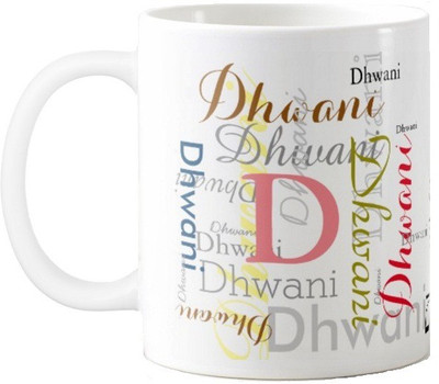 Exoctic Silver Dhwani Ceramic Mug(330 ml), Multicolor