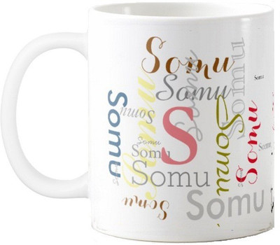 Exoctic Silver Somu Ceramic Mug(330 ml), Multicolor