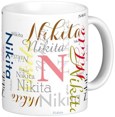 Exoctic Silver NIKITA X06 Ceramic Mug(330 ml), Multicolor