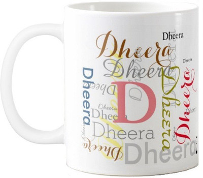 Exoctic Silver Dheera Ceramic Mug(330 ml), Multicolor