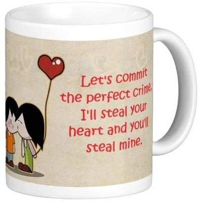 Exoctic Silver Romantic Quotes 08 Ceramic Mug(300 ml), Multicolor