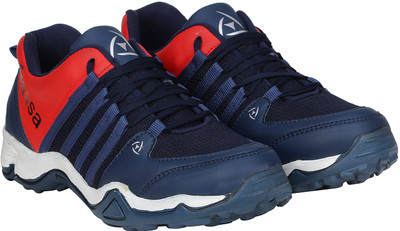 Kraasa Sports Running Shoes For Men(Navy, Red
