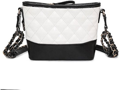 Mei&ge Girls Evening/Party Black, White PU Sling Bag