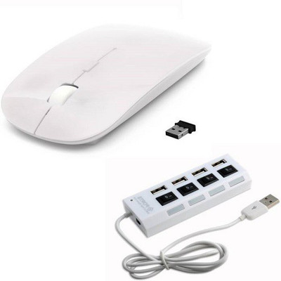 technigent Individual Power Switch 4 Port USB Hub With Ultra Slim Wireless Mouse White Combo Set
technigent Individual Power Switch 4 Port USB Hub With Ultra Slim Wireless Mouse White Combo Set