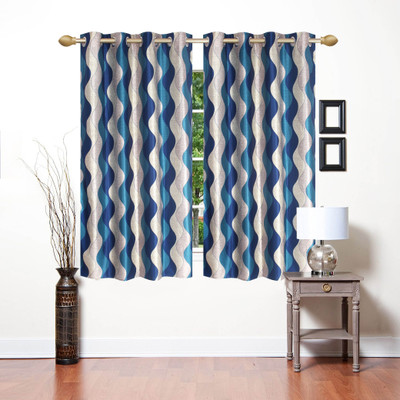 Stella Creations 154 cm (5 ft) Polyester Window Curtain (Pack Of 2)(Printed, Blue)
Stella Creations 154 cm (5 ft) Polyester Window Curtain (Pack Of 2)(Printed, Blue)