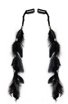 Majik Feather Hair Clips / Feather Hair Accessories / Feather Hair Extensions Clips (Set Of 2 pcs) Hair Clip(Black)
Majik Feather Hair Clips / Feather Hair Accessories / Feather Hair Extensions Clips (Set Of 2 pcs) Hair Clip(Black)