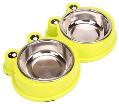 Pets Empire Fashion Pet Double Diner Stainless Steel Dog Feeding Bowl Set with Stable Plastic Frog Shaped Stand Best Cat Bowls Station Perfect for Dogs Cats Puppies 1 Piece -Color May Vary Round Stainless Steel, Plastic Pet Bowl(250 ml Yellow)
Pets Empire Fashion Pet Double Diner Stainless Steel Dog Feeding Bowl Set with Stable Plastic Frog Shaped Stand Best Cat Bowls Station Perfect for Dogs Cats Puppies 1 Piece -Color May Vary Round Stainless Steel, Plastic Pet Bowl(250 ml Yellow)
