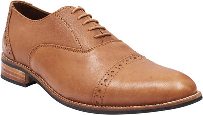 New Forever Leather Men's brown Formal Derby For Men(Brown
