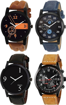 SVM Om Designer Analogue Multicolor Dial Watch Leather Strap Watch-For Men's & Boy's (Combo Pack of 4) Watch - For Men
SVM Om Designer Analogue Multicolor Dial Watch Leather Strap Watch-For Men's & Boy's (Combo Pack of 4) Watch - For Men