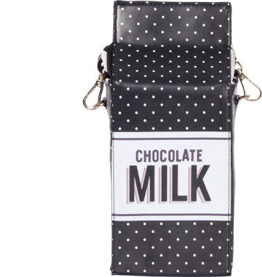 MADNESS 21 Milk Sling Bag Waterproof Sling Bag(Black, 10 inch)