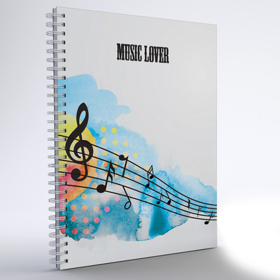 inkFlap A5 Notebook(Wiro Notebook - Music Lover, White)