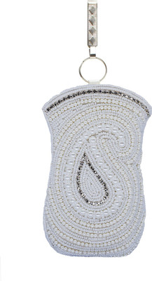 Bagaholics Ethnic Beads & Pearl Clutch Silk Saree Clutch Mobile Pouch Waist Clip Ladies Purse Gift For Women Mobile Pouch(White)
Bagaholics Ethnic Beads & Pearl Clutch Silk Saree Clutch Mobile Pouch Waist Clip Ladies Purse Gift For Women Mobile Pouch(White)