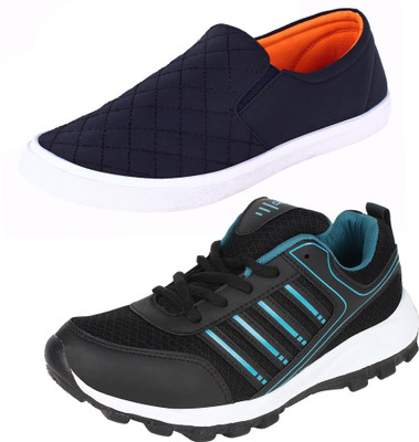 Aero 02 Pair Combo Power Play & Canvas Running Shoes For Men(Black, Blue, Blue, Orange, Black::cyan::nblue::orange
Aero 02 Pair Combo Power Play & Canvas Running Shoes For Men(Black, Blue, Blue, Orange, Black::cyan::nblue::orange