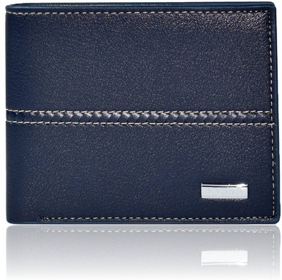 MOBIPHONICS Men Blue Canvas Wallet(6 Card Slots)