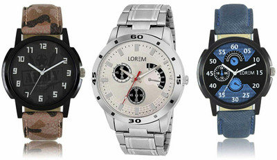 victance new lorem2-3-101 stylist multicolor dial and leather and stainless steel belt casual watch combo for boy's and men Watch - For Men
victance new lorem2-3-101 stylist multicolor dial and leather and stainless steel belt casual watch combo for boy's and men Watch - For Men